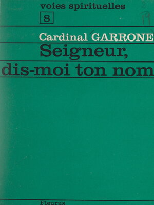 cover image of Seigneur, dis-moi ton nom
